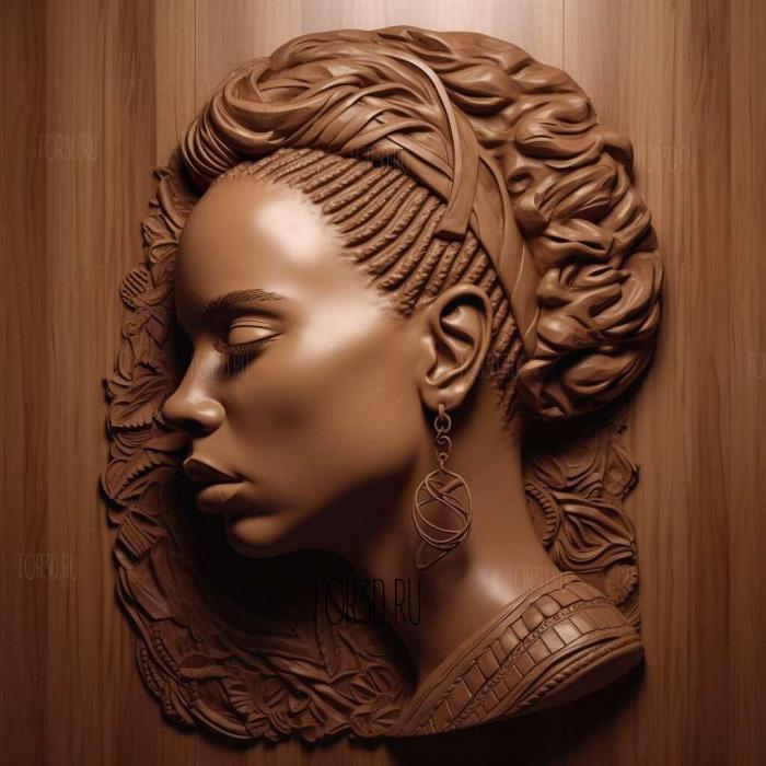 Alicia Keys 1 stl model for CNC